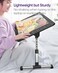 NEARPOW Laptop Desk for Bed, Larger Size Bed Table Laptop Bed Tray, Height and Angle Adjustable Computer Standing Desk Lap Desk with Foldable Legs for Reading and Writing in Bed, Sofa, Couch, Floor