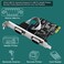 LinksTek 2-Port PCI Express RS-232 DB9 Serial Port Card for Windows XP, Vista,7, 8.x, 10, 11 32/64bit and Linux PCs, PCIE RS232 Card, PCIE Serial DB9 Port Card (PCIE-SE2