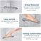Sanliv Wall Mounted Corner Shower Foot Rest Modern Bathroom Shower Step Knurled Surface Texture in Brushed Nickel Finish