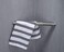 Sanliv Wall Mounted Corner Shower Foot Rest Modern Bathroom Shower Step Knurled Surface Texture in Brushed Nickel Finish