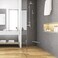 Sanliv Wall Mounted Corner Shower Foot Rest Modern Bathroom Shower Step Knurled Surface Texture in Brushed Nickel Finish
