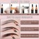 KAIQIKAIXI 12 Piece Dark Brown Colour Waterproof Eyebrows Pencil Tattoo Makeup And Microblading Supplies Kit-Permanent Eye Brow Liners In Waterproof Eyebrow Pencils Peel - Brow Pencil Set For Marking(