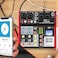 لوحة خلط الصوت PYLE Studio Audio - وحدة خلط صوتية رقمية احترافية محمولة رباعية القنوات متوافقة مع تقنية بلوتوث، مزودة بواجهة صوتية USB - لوحات خلط لتسجيل الاستوديو - PMXU48BT