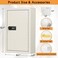 KYODOLED Key Storage Lock Box with Code,Locking Key Cabinet,40 Key Management Wall Mount with Combination Lock,Key HooksTags Key Labels, 2.5" D x 8.1" W x 12.1" H (White,40 Key
