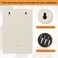 KYODOLED Key Storage Lock Box with Code,Locking Key Cabinet,40 Key Management Wall Mount with Combination Lock,Key HooksTags Key Labels, 2.5" D x 8.1" W x 12.1" H (White,40 Key