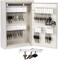 KYODOLED Key Storage Lock Box with Code,Locking Key Cabinet,40 Key Management Wall Mount with Combination Lock,Key HooksTags Key Labels, 2.5" D x 8.1" W x 12.1" H (White,40 Key