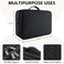 GZCZ Large Capacity 3 Layers Waterproof Travel Makeup Train Case Portable Cosmetic Case Makeup Organizer with Adjustable Dividers for Cosmetics Makeup Brushes Toiletry Digital Accessories (BlackBlack