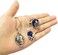 PPX Daywalking Katherine Necklace Pendant Charm Necklace-Royal Blue and Vampire Diaries Daylight Walking Signet Damon's Ring for Fans, with Transparent Box
