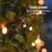 echosari Net Lights Solar Powered, 100 LED 5Ft x 5Ft Bush Net Light Outdoor Mesh Lights Auto On/Off 8 Modes for Tree Fence Backyard Bush Decor (Warm White