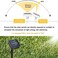 echosari Net Lights Solar Powered, 100 LED 5Ft x 5Ft Bush Net Light Outdoor Mesh Lights Auto On/Off 8 Modes for Tree Fence Backyard Bush Decor (Warm White