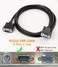 DTECH DB9 RS232 Serial Cable Male to Female Extension Null Modem Cord Cross TX RX line for Data Communication (10 Feet Black
