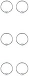 Sterling Silver Cartilage Earrings Gold/Black/Rose Hypoallergenic Mini Tiny Small Huggie Hoops Ear Piercing Helix Endless Ball Bead Nose Sleeper Earrings for Women