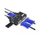 MT-VIKI VGA KVM Switch, 2 Port USB VGA KVM Switch for 2 Computers Share 1 Monitor Keyboard Mouse Printer,2 KVM Cables