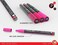 TOOLI-ART Acrylic Paint Pens 22 Assorted Red And Pink Pro Color Series Specialty Markers Set 0.7mm Extra Fine Tip for Rock Painting, Glass, Mugs, Wood, Metal, Canvas, DIY Projects, Detailing.