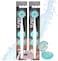 Peak Essentials The Original TUNG Brush with CapsTongue Cleaner for AdultsTongue ScraperTongue ScrubberBad Breath and HalitosisMouth Odor EliminatorMade in America (2 Pack w/Cap