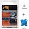 LOOBANI 10 Piece Painter Plastic Drop Cloths Sheet,Waterproof Anti-dust Furniture Cover,9x12 Feet Disposable Tarp for Painting for Couch Cover and Furniture Cover
