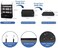 TABITORA Portable Hanging Travel Shelves Bag Packing Cube Organizer Suitcase Storage Large Capacity (Black XL