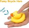 NEKRASH Duck Bike Bell, Rubber Duck Bicycle Accessories with LED Light, Cute Propeller Handlebar Bicycle Horns for Kids Toddler Children Adults Sport Outdoor