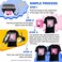 Printers Jack Iron-On Heat Transfer Paper for Dark Fabric 8.5x11" T-Shirt Transfer Paper for Inkjet Wash Durable, Long Lasting Transfer, No Cracking 20 Sheets white Dark Color 20 Sheets