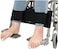 Mybow Wheelchair Footrest Leg Support Straps Wheelchair Restraints for Elderly Safety Harness Leg Rest Foot Strap Adult Seatbelt Medical Restraints Leg Strap for Handicap Disabled (Black