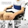Jeelathy Wheelchair Seat Belt Adjustable Medical Wheelchair Safety Harness for Patient Caring, Cushion Harness Straps with Easy Release Buckle