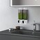 Little World Wall Mounted Soap Dispenser Bathroom 2 Chambers, Shower Soap Dispenser 600ml Body Wash Dispenser Set, Shampoo and Conditioner Dispenser Hand Soap Dispenser Pump for Toilet Bathroom Hotel