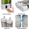 Little World Wall Mounted Soap Dispenser Bathroom 2 Chambers, Shower Soap Dispenser 600ml Body Wash Dispenser Set, Shampoo and Conditioner Dispenser Hand Soap Dispenser Pump for Toilet Bathroom Hotel