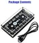 Mustpoint 12 Way 5V RGB LED Splitter Hub with PMMA Case and Magnetic Standoff for ASUS/MSI 5V 3Pin LED Controller with PMMA Case and Magnetic Standoff for ASUS/MSI 5V 3Pin LED Controller