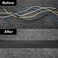 WILLBOND Cable Floor Strip Cord Cover Grip Floor Cable Protector Carpet Cable Management, Hold Cords in Place, Keep Cables Organized, Protect Cords and Prevent a Trip Hazard, 3 Inch x 10 Feet (20 Feet