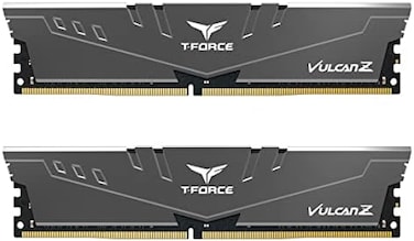 TEAMGROUP T-Force Vulcan Z DDR4 16GB Kit (2x8GB3200MHz (PC4-25600CL16 Desktop Memory Module Ram (Gray- TLZGD416G3200HC16CDC01