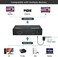موزع إشارة HDMI من MT-ViKI، مدخل واحد وأربعة مخارج، موزع طاقة HDMI بأربعة منافذ مع محول تيار متردد، يدعم دقة 4Kx2K بمعدل 30 هرتز، ثلاثي الأبعاد، وعالي الوضوح الكامل، متوافق مع PS4 وFire Stick وHDTV