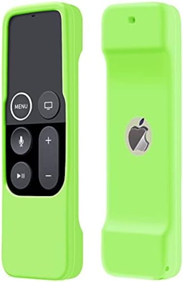 Lambcare Case Compatible with Apple TV 4K/ 4th Gen Remote Light Weight Anti-Slip Shock Proof Silicone Cover for Controller for Apple TV Siri Remote - Chartreuse