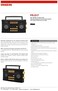 Sangean AM/FM Stereo Portable Radio with Voice Prompts, PR-D17, Black