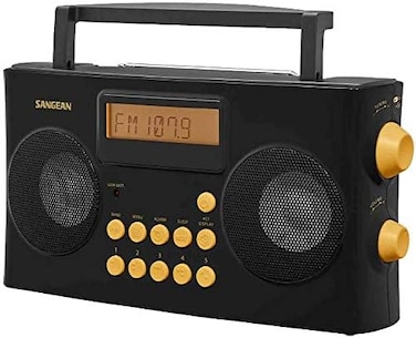 Sangean AM/FM Stereo Portable Radio with Voice Prompts, PR-D17, Black