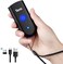Tera Mini Wireless Barcode Scanner Compatible with Bluetooth, Printed Digital 1D 2D QR Barcode Reader Scanner Portable for PC, Laptop, Smartphone and Tablet with Vibration Alert Function Model 1100