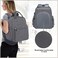 Teamoy Breast Pump Bag, Breast Pump Backpack Compatible with Spectra S1, S2, and Cooler Bag, Pumping Bag with Pockets and 15" Laptop Sleeve for Working Mom, Gray