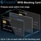 TICONN RFID Blocking Cards - 4 Pack, Premium Contactless NFC Debit Credit Card Passport Protector Blocker Set for MenWomen, Smart Slim Design Perfectly fits in Wallet/Purse (4