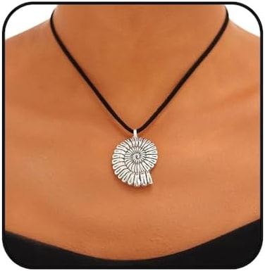 Yalice Boho Conch Shell Necklace Chain Leather Suede Choker Necklaces for Women and Girls