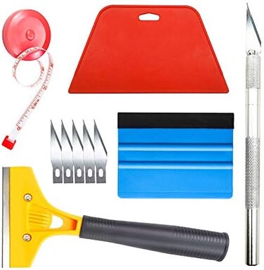 tiptopcarbon Wallpaper Smoothing Tool with 8" Sc for Contact Paper Adhesive Vinyl 10pcs/Pack