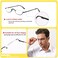 KoKoBin Half Reading Glasses - 2 Pairs Half Rim Metal Frame Glasses Spring Hinge Readers with Leather Pouch for Men and Women