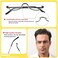 KoKoBin Half Reading Glasses - 2 Pairs Half Rim Metal Frame Glasses Spring Hinge Readers with Leather Pouch for Men and Women