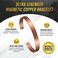 MagnetRX Magnetic Copper Bracelet Cuff Elegant Pure Copper Bangle Unisex Magnetic Copper Bracelets for MenWomen