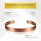 MagnetRX Magnetic Copper Bracelet Cuff Elegant Pure Copper Bangle Unisex Magnetic Copper Bracelets for MenWomen