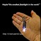 Nitefox e1 Smallest Super Tiny Keychain Flashlight Bright Long Lifetime Waterproof Key Ring Light for Everyday EDC Emergency Dog Walking Sleeping Reading Nice Gift for Family Kids Parents Friends