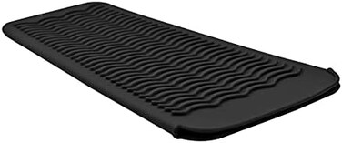 EIOKIT Silicone Heat Resistant Travel Mat Pouch for Hair Straightener,Crimping Iron,Hair Curling Iron,Hair Curling Wand,Flat Iron,Hair Waving Iron and Hot Hair Styling Tools (Black