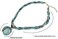 Harlorki Women Lady Retro Vintage Bohemian Style Twist Woven Rope Chain Turquoise Rhinestone Pendant Collar Necklace Fashion Jewelry, Medium, Rhinestone, No Gemstone