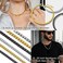 PROSTEEL Black Choker Chain Choker Necklaces Women Men Girl Jewelry Gothic Goth Flat Round Box Link Chain Necklace, 14 inch(35cm, Metal, No Gemstone