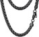 PROSTEEL Black Choker Chain Choker Necklaces Women Men Girl Jewelry Gothic Goth Flat Round Box Link Chain Necklace, 14 inch(35cm, Metal, No Gemstone