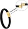 Geoffrey Beene Men's Braided Genuine Leather Bracelet with Stainless Steel Closure