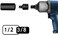 HELAKLS 6-Piece Impact Adapter and Reducer Socket Set, 1/4 3/8 1/2 3/4 Inch Female To Male Air Square Drive and Wrench Conversion Kit, Cr-Mo Steel, Ball Detent, Hand Tools With Case
